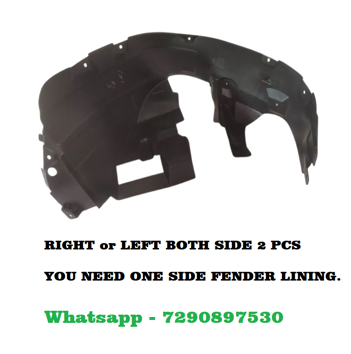Car Front Tire Fender Lining Compatible With - Renault Triber Set Of 2 Pcs.