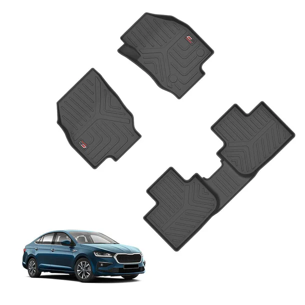AUTO SPARE WORLD - GFX Life Long Car Floor Mats for Skoda Slavia (2022 ONWARDS)