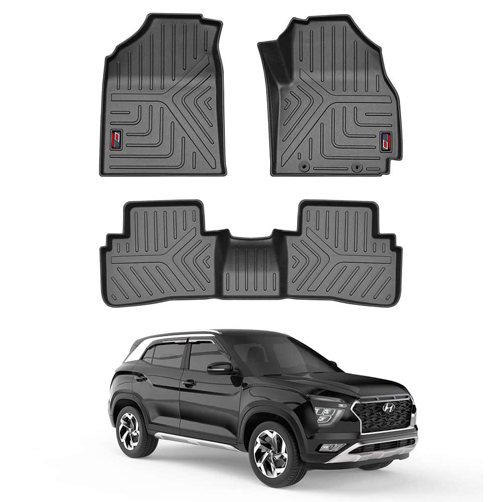 AUTO SPARE WORLD - GFX Life Long Car Floor Mats for Hyundai Creta (2018 TO 2019)