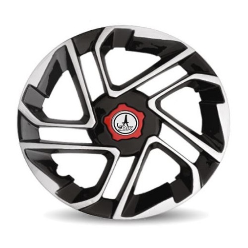 Car Wheel Cover Universal Antique Black and Silver Color Design Available 14'' 15'' inches Size Compatible With - R14 INCH Wheel Size
