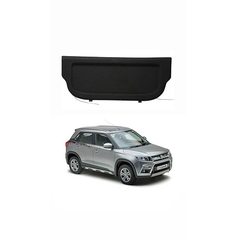 Car Parcel Tray, OEM Fitment for Brezza 2022, Black Boot Storage Organiser, 19.81 x 7.80 x 12.13 cm