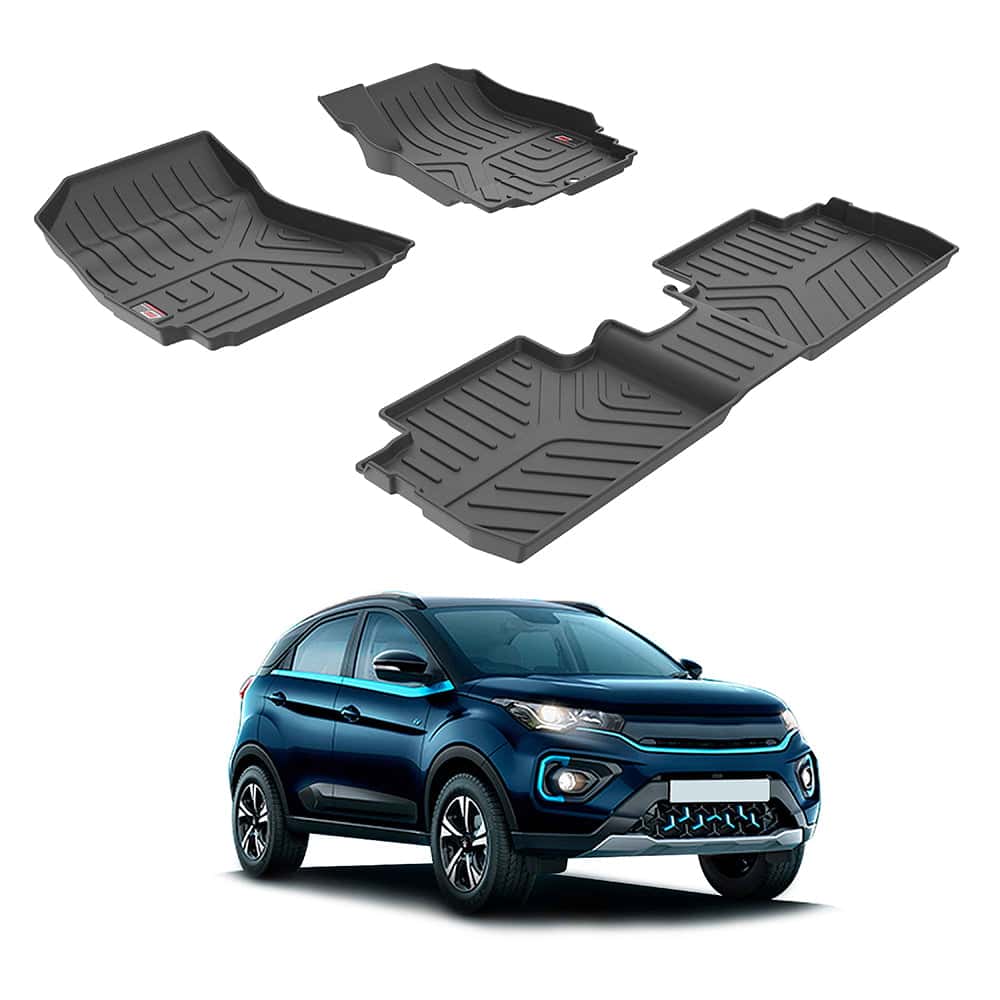 AUTO SPARE WORLD - GFX Life Long Car Floor Mats for Tata Motors Nexon Ev Max (2022 ONWARDS)