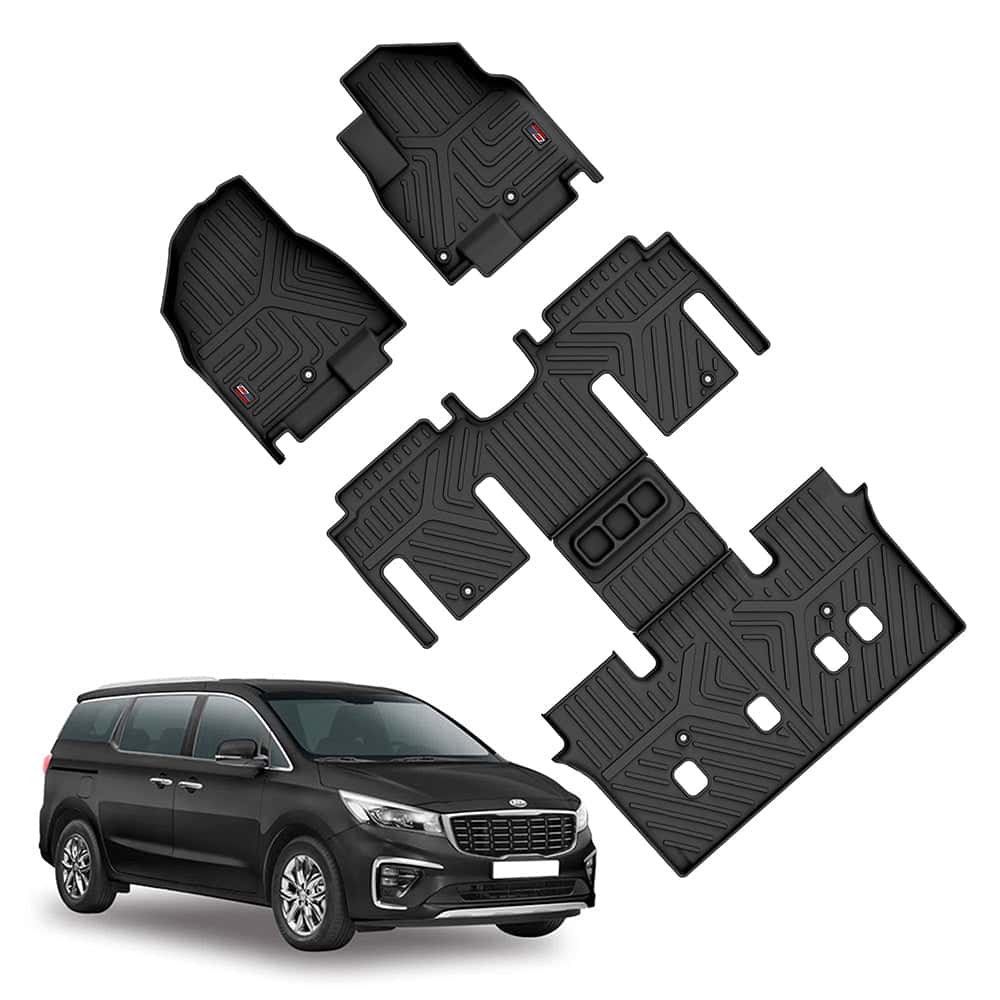AUTO SPARE WORLD - GFX Life Long Car Floor Mat for Kia Carnival (2020 ONWARDS)