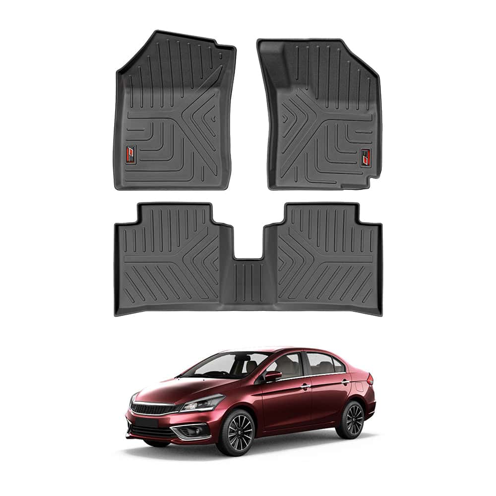 AUTO SPARE WORLD - GFX Life Long Car Floor Mats for Maruti Suzuki Ciaz (2014 Onwards)