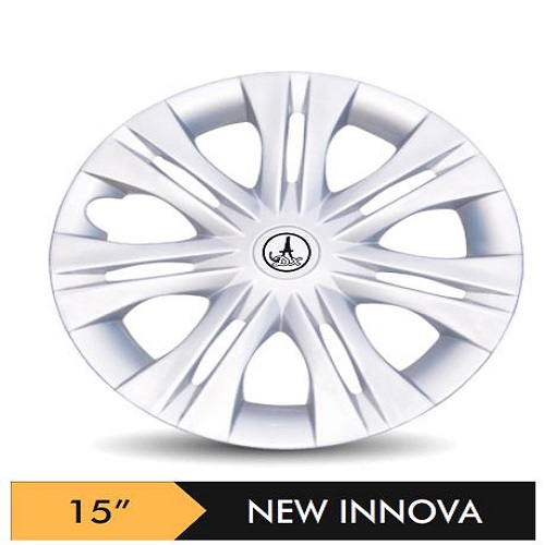 Car Wheel Cover/caps (NEW INNOVA - SILVER) Compatible With - R15 INCHES RIM SIZE