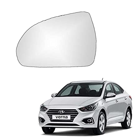 Car Replacement Left Side Rear View Mirror Glass for Hyundai Verna 2017-2022 Model