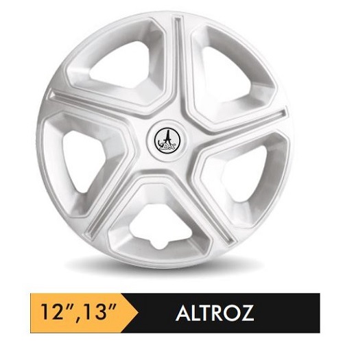 Car Wheel Cover/caps (ALTZ - SILVER) Compatible With - R13 INCHES RIM SIZE