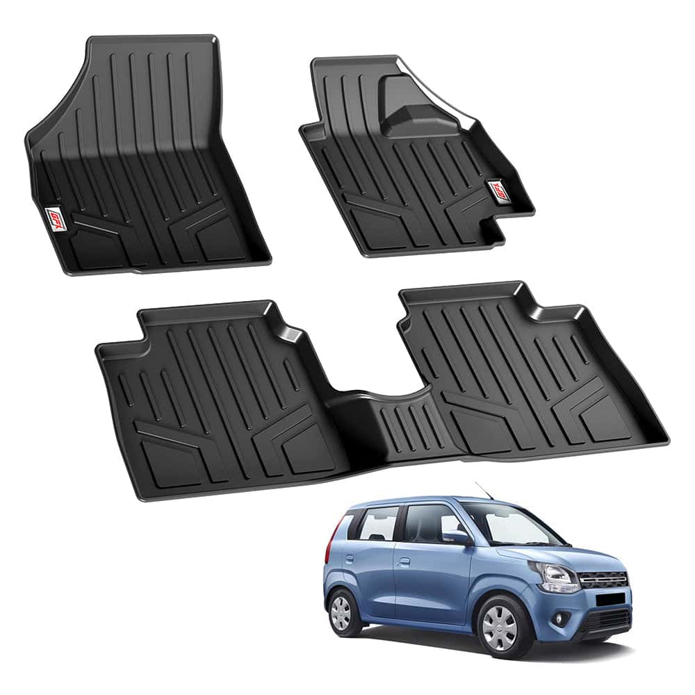 AUTO SPARE WORLD - GFX Life Long Car Floor Mat for Maruti Suzuki Wagon-R (2019 Onwards)