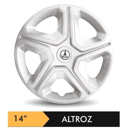 Car Wheel Cover/caps (ALTROZ - SILVER) Compatible With - R14 INCHES RIM SIZE