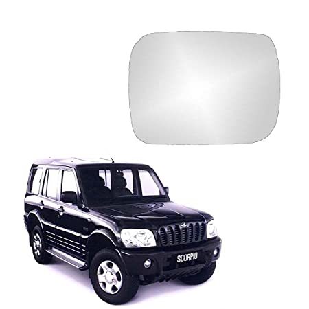 Car Replacement Right Side Rear View Mirror Glass for Mahindra Scorpio 2003-2008 old Model
