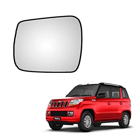 Car Replacement Left Side Rear View Mirror Glass for Mahindra TUV-300 Model 2015-2024