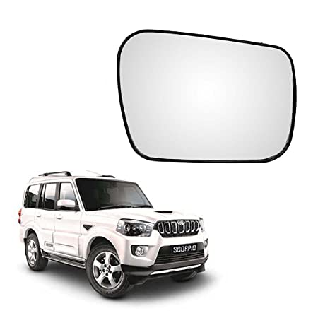 Car Replacement Right Side Rear View Mirror Glass for Mahindra Scorpio 2009-2019 Model