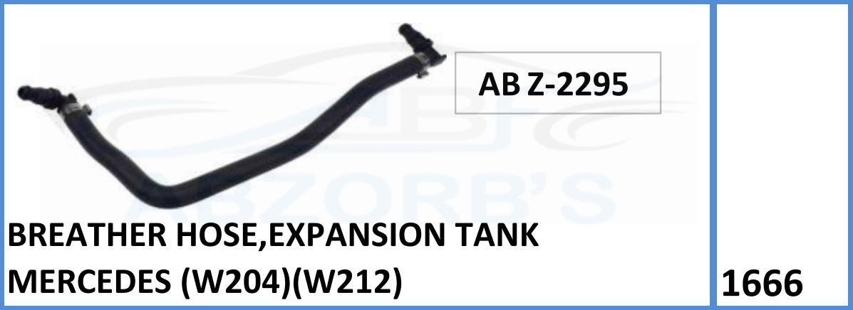 Breather Hose,Expansion Tank Compatible With Mersedes (W204)(W212) - ABZ-2295