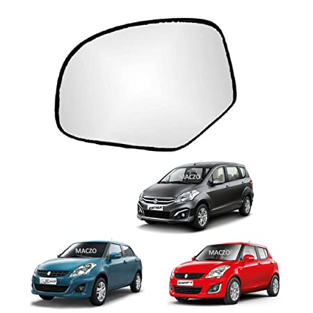 Car Replacement Left Side Rear View Mirror Glass for Maruti Ertiga/Swift/Dzire VXI/ZXI/VDI/ZDI (Model 2012-2017)
