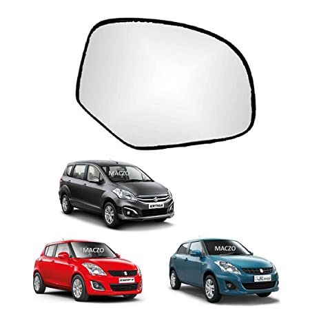 Car Replacement Right Side Rear View Mirror Glass for Maruti Ertiga/Swift/Dzire VXI/ZXI/VDI/ZDI (Model 2012-2017)