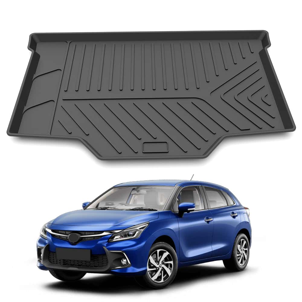 AUTO SPARE WORLD - GFX Premium Car Trunk Mat for Toyota Glanza (2019 Onwards)
