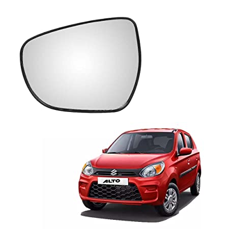 Car Replacement Left Side Rear View Mirror Glass for Maruti Alto 800 VXI Type-2 (Model 2019 Onward)