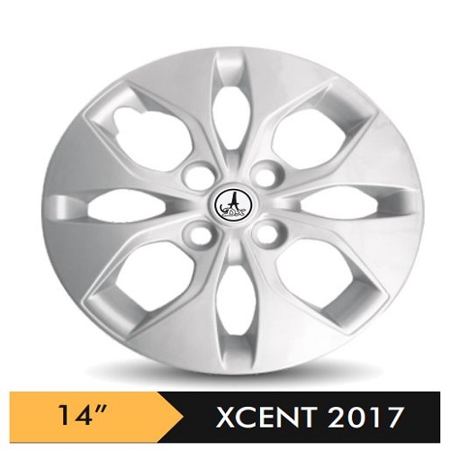 Car Wheel Cover/caps (XCENT 2017 - SILVER) Compatible With - R14 INCHES RIM SIZE