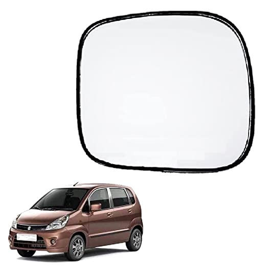 Car Replacement Left Side Rear View Mirror Glass for Maruti Zen Estilo VXI 2010-2014 Model Type-2