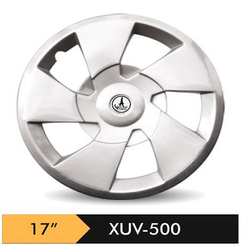 Car Wheel Cover/caps (XUV500 - SILVER) Compatible With - R17 INCHES RIM SIZE