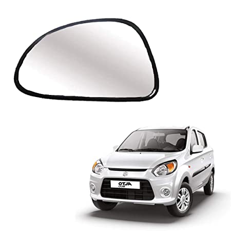 Car Replacement Left Side Rear View Mirror Glass for Maruti Alto 800 LXI/VXI (Model 2013-2018)