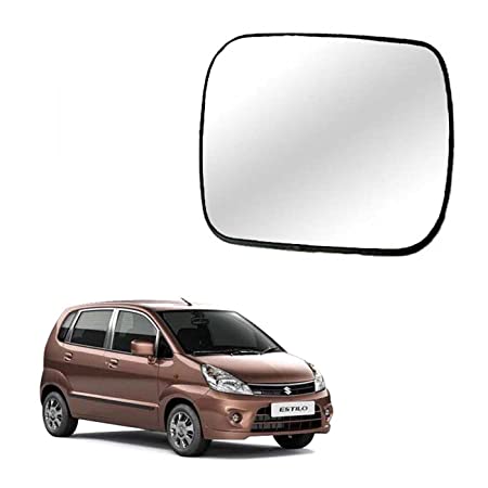 Car Replacement Right Side Rear View Mirror Glass for Maruti Zen Estilo 2010-2014 Model Type-2