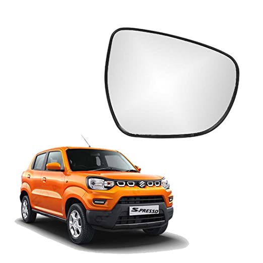 Car Replacement Right Side Rear View Mirror Glass for Maruti Spresso VXI + Plus Model Only