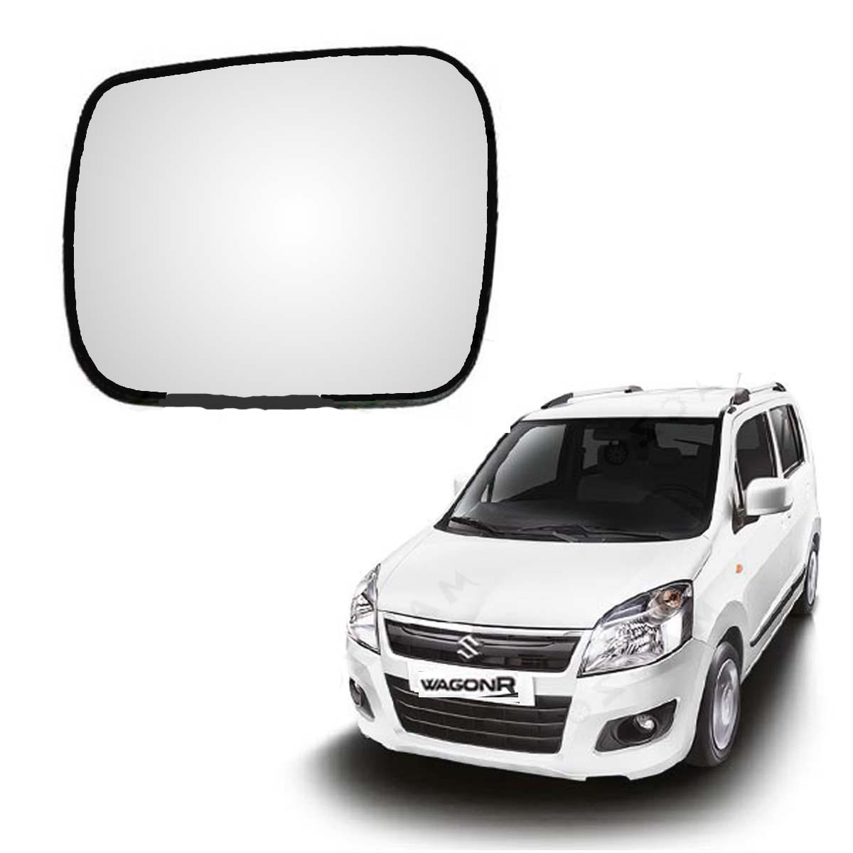 Car Replacement Left Side Rear View Mirror Glass for Maruti Wagon-R VXI 2011-2018 Model