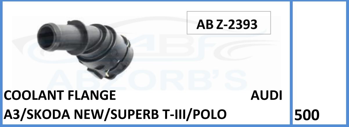 Coolant Flange Compatible With Audi A3/Skoda New/Superb T-3/Polo - ABZ-2393