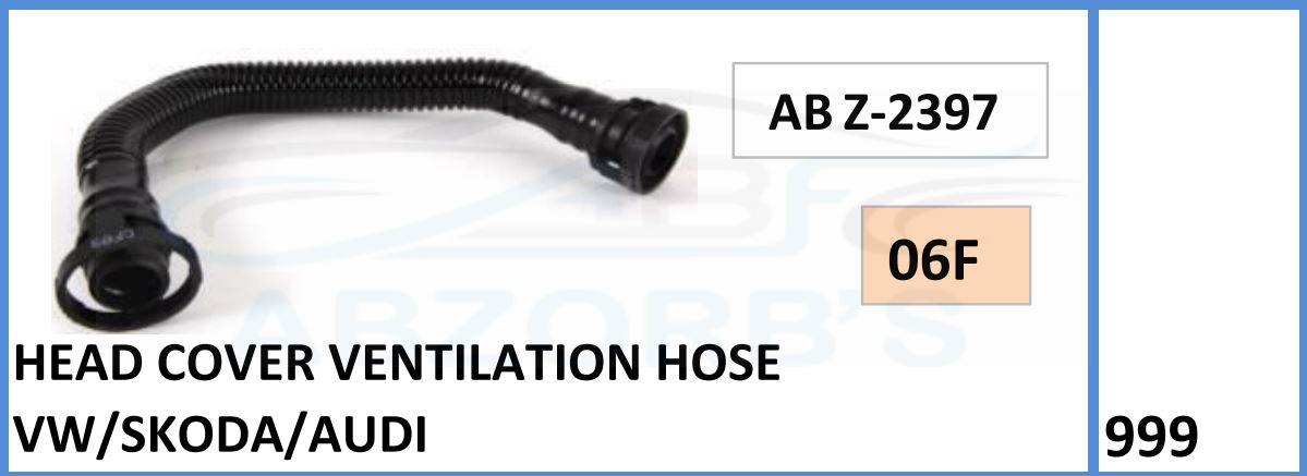 Head Cover Ventilation Hose Vw/Skoda/Audi - ABZ-2397