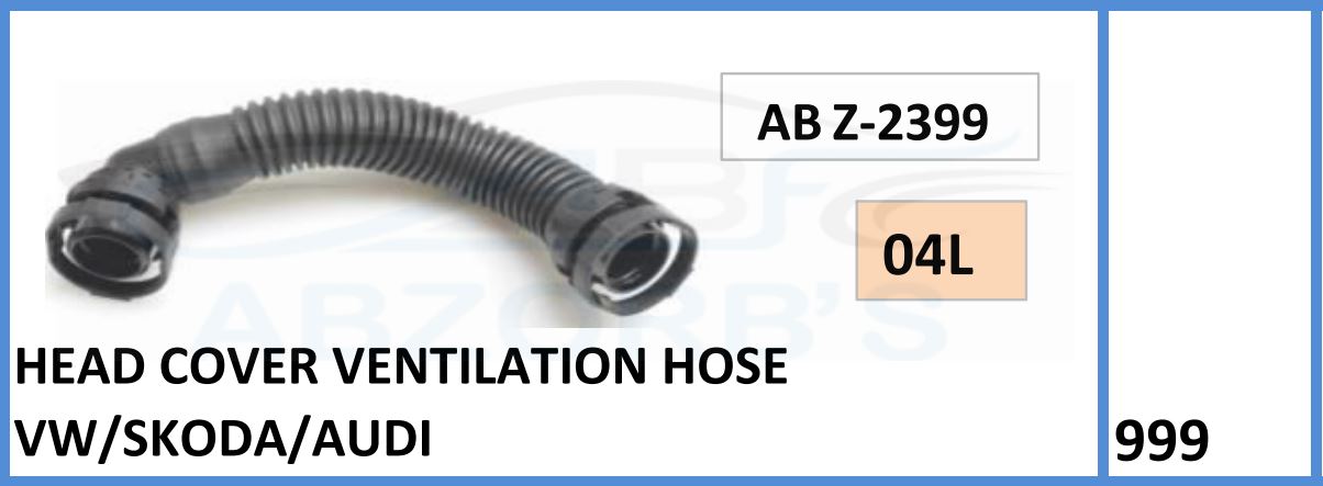 Head Cover Ventilation Hose Vw/Skoda/Audi - ABZ-2399
