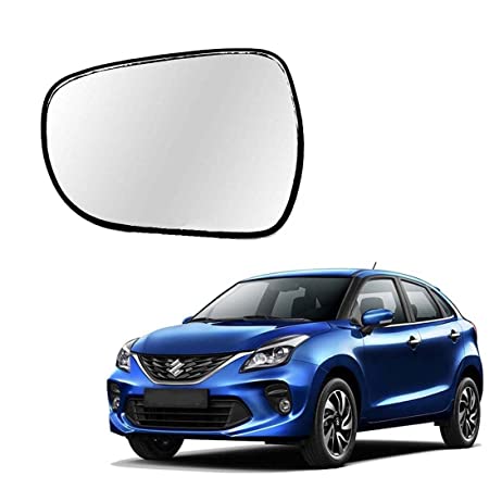 Car Replacement Left Side Rear View Mirror Glass for Maruti Baleno 2015-2023 Model