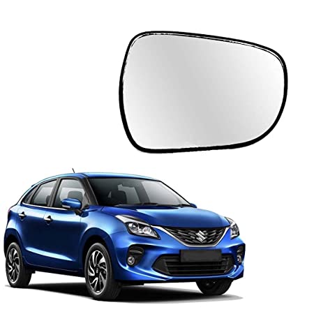 Car Replacement Right Side Rear View Mirror Glass for Maruti Baleno 2015-2023 Model