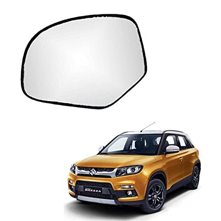 Car Replacement Left Side Rear View Mirror Glass for Maruti Vitara Brezza