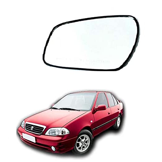 Car Replacement Left Side Rear View Mirror Glass for Maruti Esteem