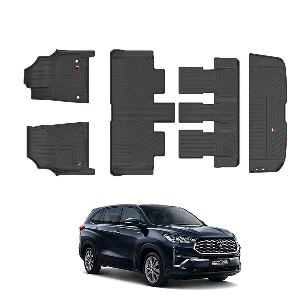 AUTO SPARE WORLD - GFX Life Long Car Floor Mats for Toyota Hycross (2023)