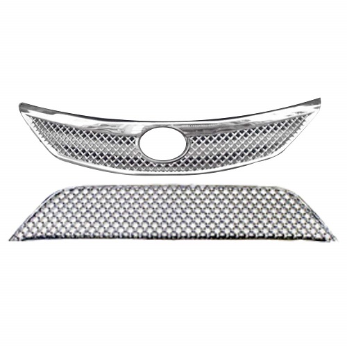 Bentley Style Front Chrome Grill Compatible with Etios Type 1(2010-2013)