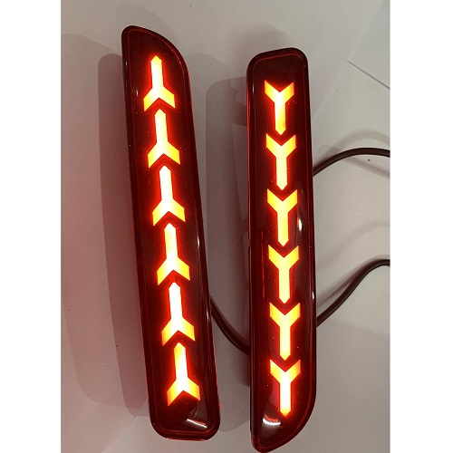  LED with Running Matrix Indicator & Scanning Function With Four Wires Compatible for All Maruti Suzuki Car Type-D (Set of 2)