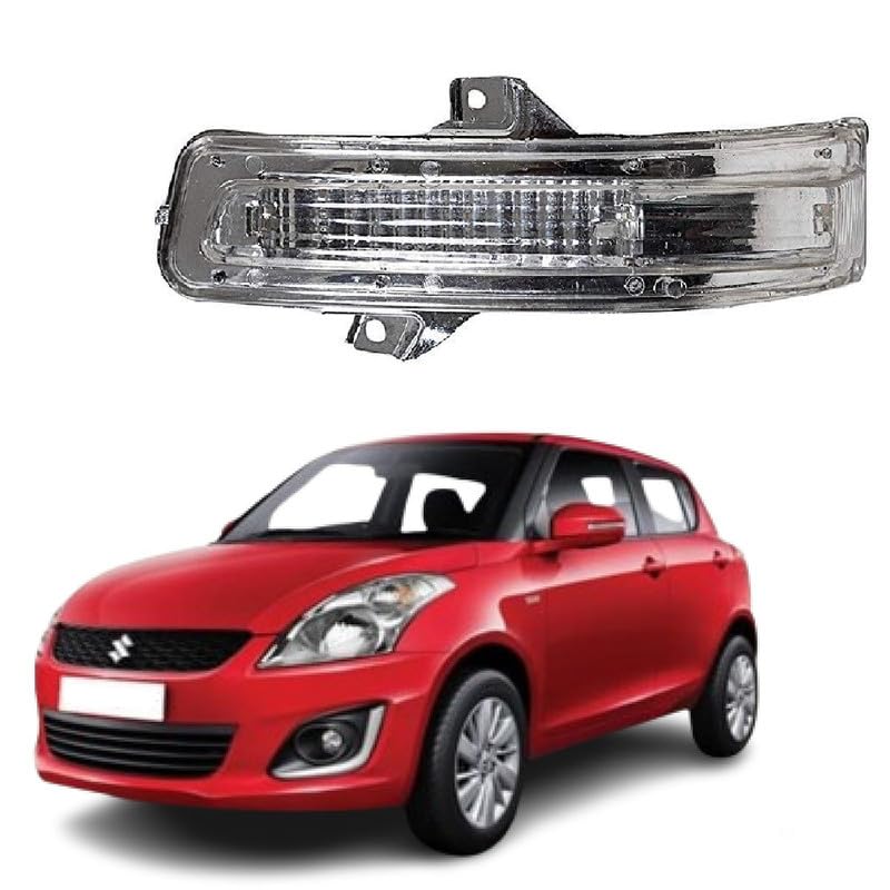  Side Mirror Indicator Light Lamp compatible with Maruti Swift Type 3 2012-2017 Model Yellow (LEFT PASSENGER SIDE)