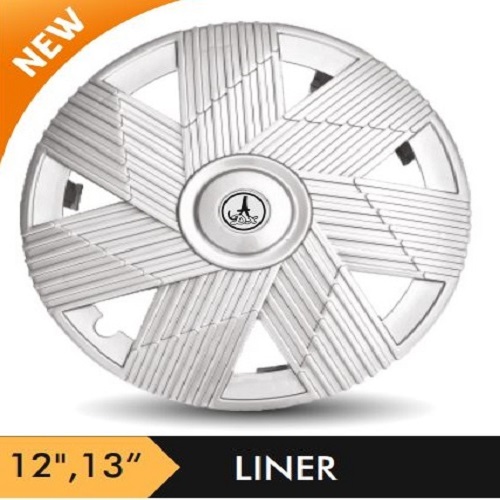 Car Wheel Cover/caps (LINER - SILVER) Compatible With - R12 INCHES RIM SIZE