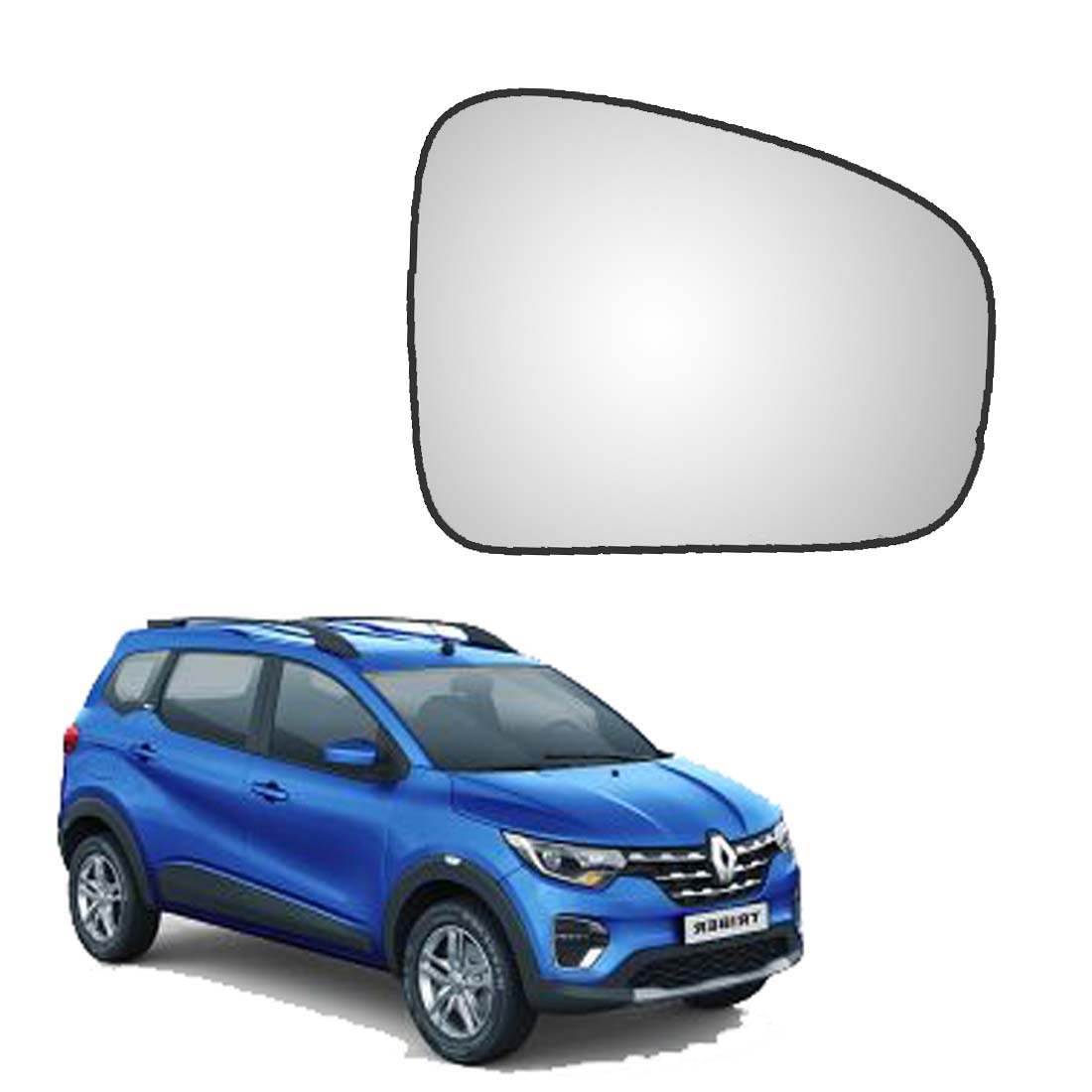 Car Replacement Right Side Rear View Mirror Glass for Renault Triber