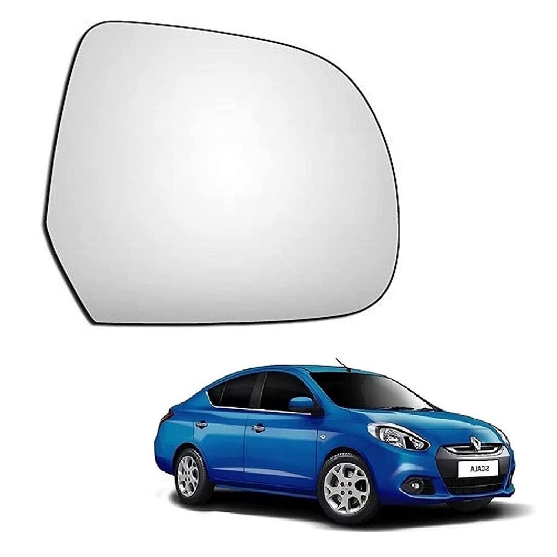 Car Replacement Right Side Rear View Mirror Glass for Renault Scala