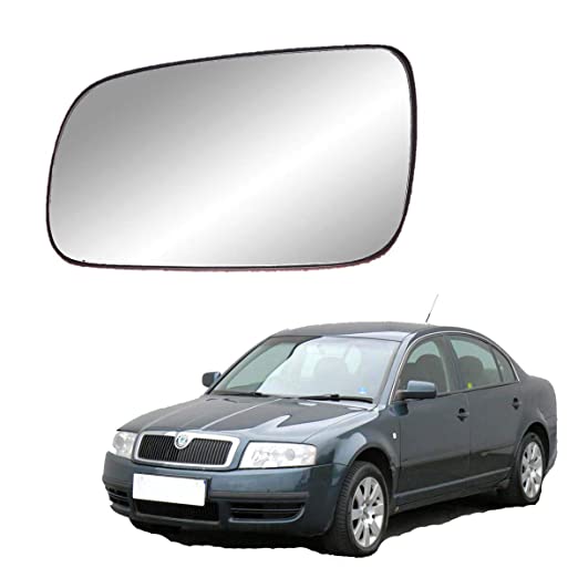 Car Replacement Left Side Rear View Mirror Glass for Skoda Superb 2005-2009 Model Type-1