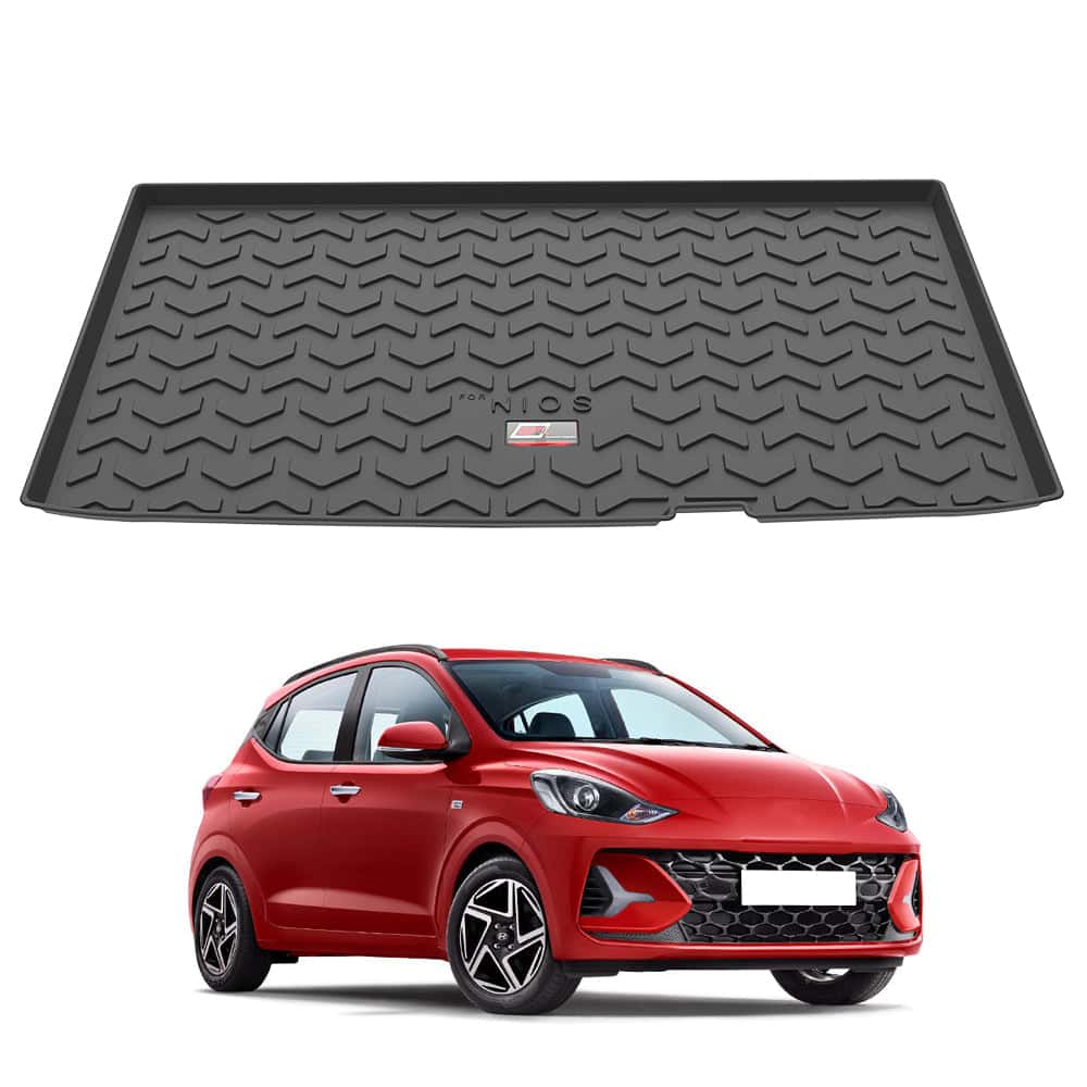 AUTO SPARE WORLD - GFX Premium Car Trunk Mat for Hyundai Grand i10 Nios (2019 Onwards)