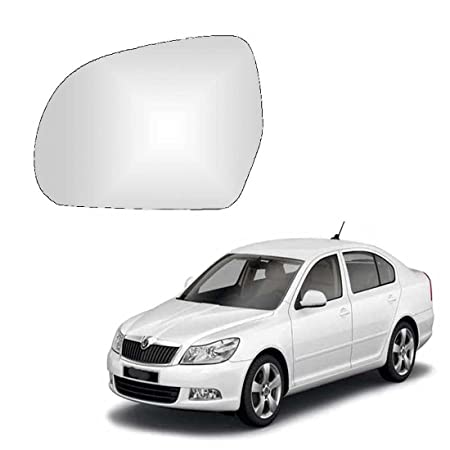 Car Replacement Left Side Rear View Mirror Glass for Skoda Laura 2009-2015 Model Type-2