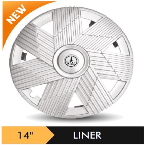 Car Wheel Cover/caps (LINER - SILVER) Compatible With - R14 INCHES RIM SIZE