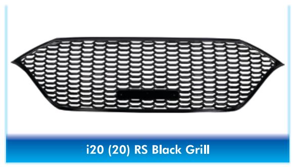 Hyundai i20 2020 RS Style Type Black Front Grill