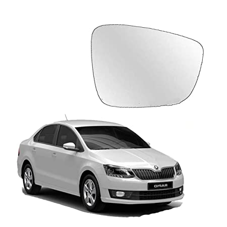 Car Replacement Right Side Rear View Mirror Glass for Skoda Rapid 2016-2021 Model Type-2