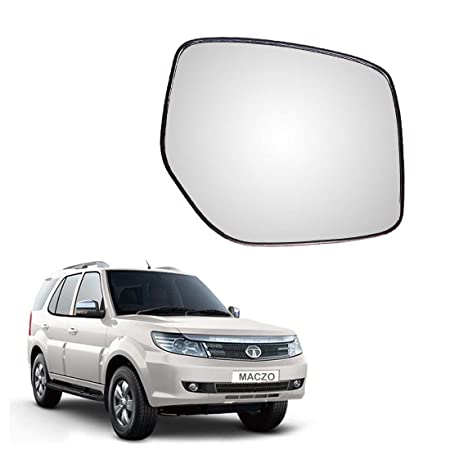 Car Replacement Right Side Rear View Mirror Glass for Tata Safari Storme 2012-2019 Model