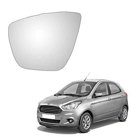 Car Replacement Left Side Rear View Mirror Glass for Ford Figo 2015-2021 Model Type-2